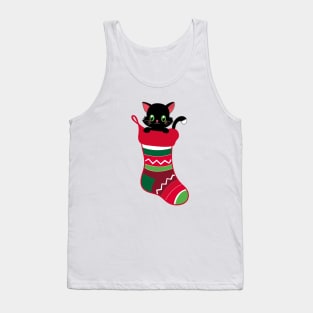 Cute Kitten Christmas Stocking Stuffers Cat Gift Shirt for Cat Lovers Tank Top